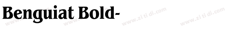 Benguiat Bold字体转换